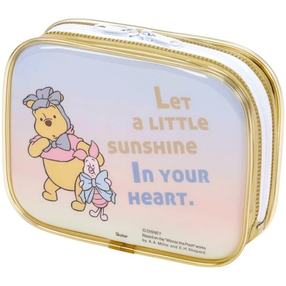 Disney Winnie The Pooh Mini Travel Toiletry 5 pc Set Toothbrush Comb Bottle Bear